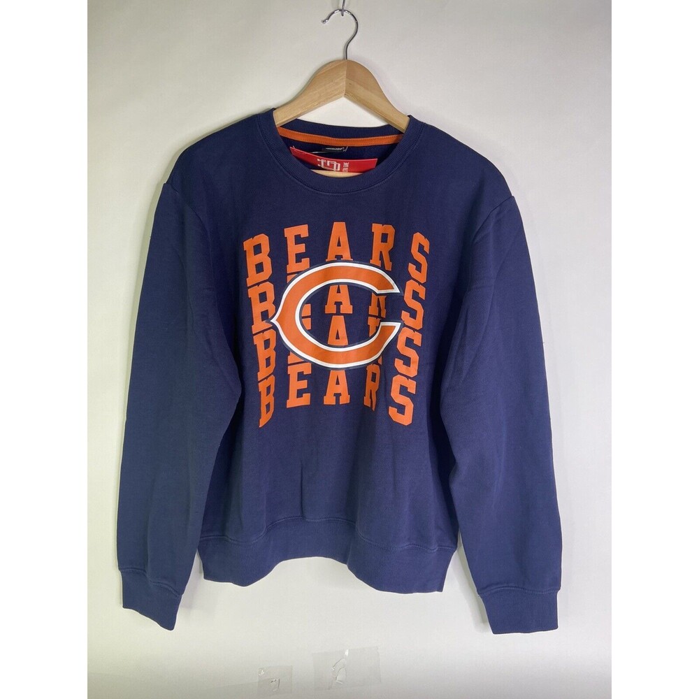 Chicago Bears NFL Ultra Game Womens Blue Long Sleeve Pullover Sweatshirt Size XL